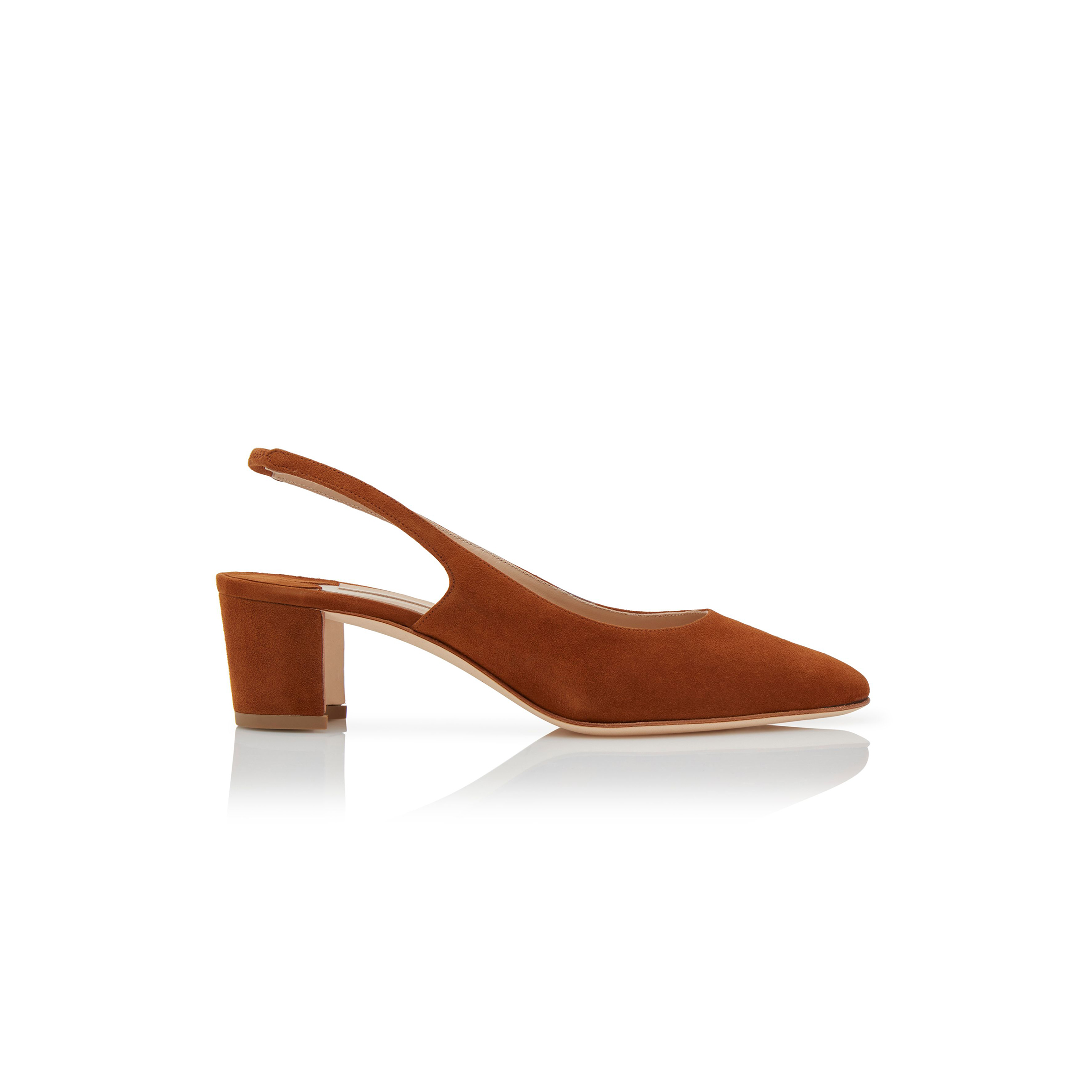 man010 B1ahn*k allurasan brown suede slingback pumps 121-1799-0015